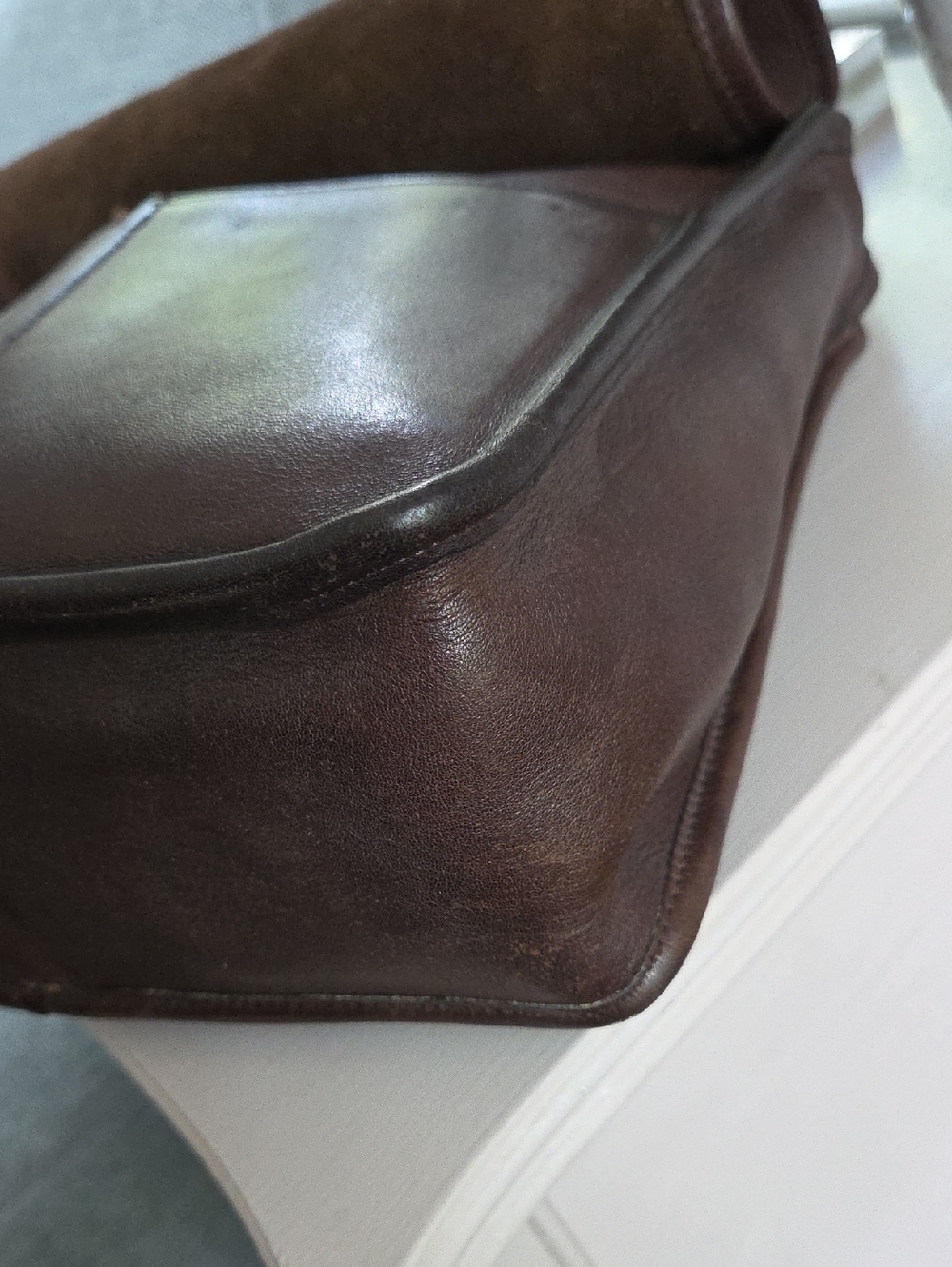 COACH Mocha NYC 1970's Leather Organizer Pouch Bag - Picture 5 of 16